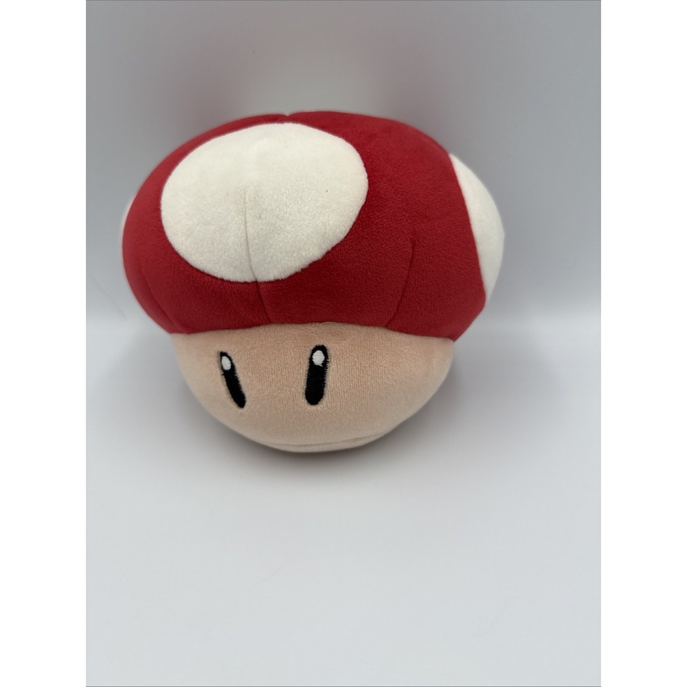 Super Mario Kart Red Mushroom 7" Wide‎ Plush Club Mocchi - Mocchi TOMY